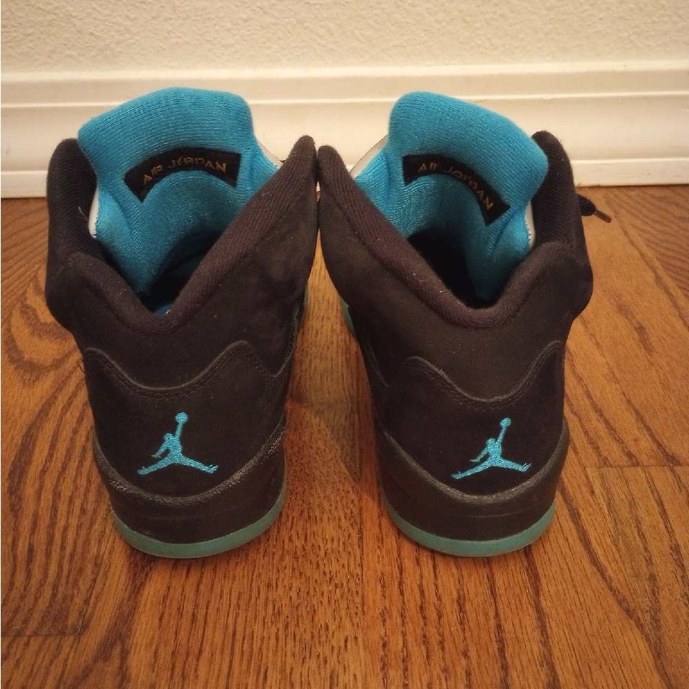 Jordan 5 Retro GS Aqua Sneakers Shoes Boys 6.5Y - Picture 4 of 5